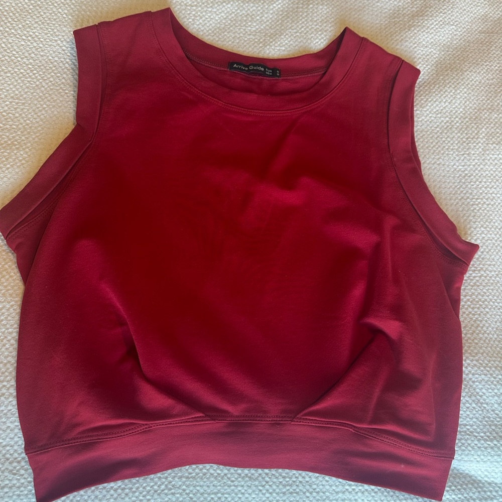 Women's Sleeveless Red Top